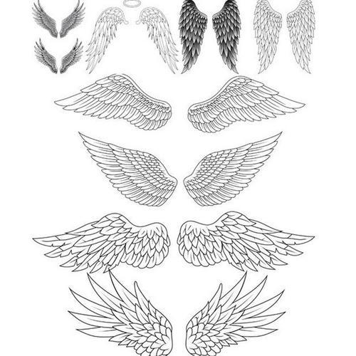 天使恶魔翅膀简笔画