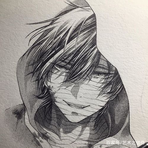 铅笔人物手绘,帅气十足的动漫小哥哥