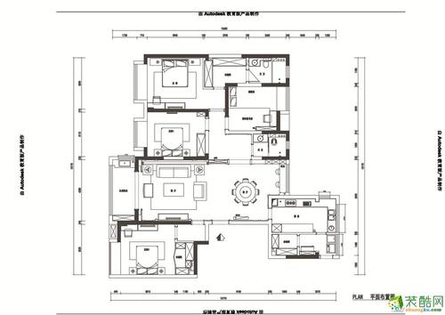 明园九龙湾180平大平层欧式风格,丛一楼装饰出品