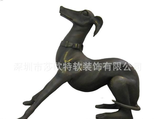 抽象发财狗雕塑饰品抽象雕塑艺术摆件动物雕塑定制