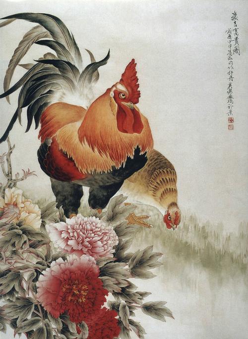 冯英杰 工笔画鸡【百家画赏】