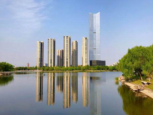 南通南山湖晨跑风景