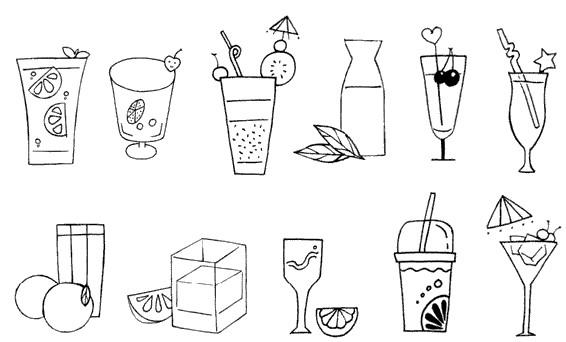 果汁怎么画简笔画图解