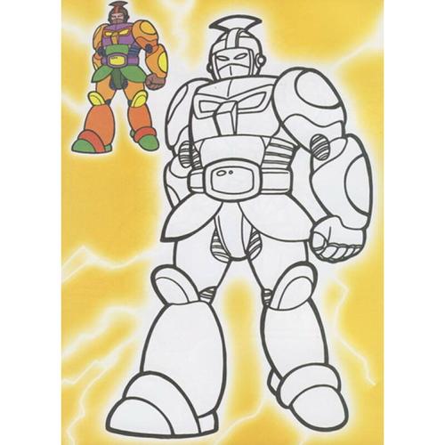 快乐宝宝填色画:新机器人