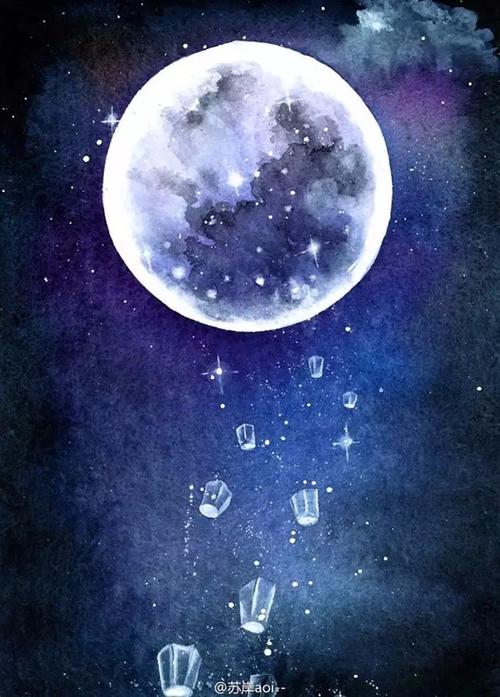 梦幻还是魔幻?傻傻分不清.星空画的多了,来一组月夜如何?
