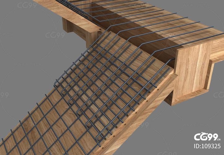 楼梯模板 楼梯钢筋绑扎 楼板钢筋 楼梯建筑 楼梯钢筋布局