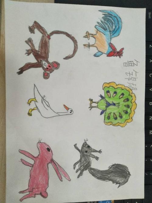 一年级16班《比尾巴》手抄报