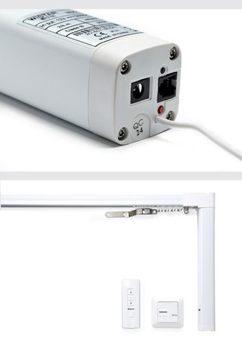 威仕达电动窗帘遥控自动轨道电机罗马杆自动杜亚智能家居窗帘电机