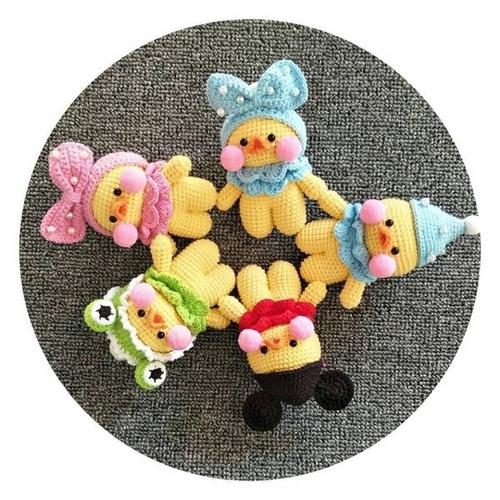 同携网 人偶公仔定制 非成品 教程 玻尿酸小黄鸭钩针玩偶图解 hand