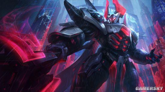 《英雄联盟》源计划2021系列皮肤 铁男莫德凯撒开大带