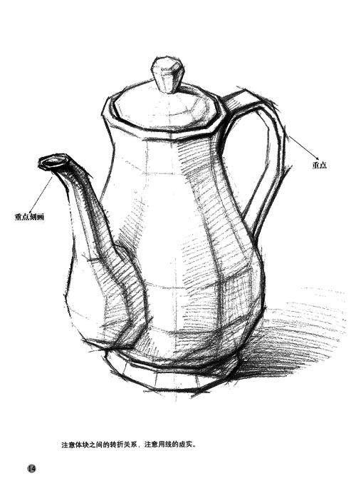 素描静物素材——结构素描