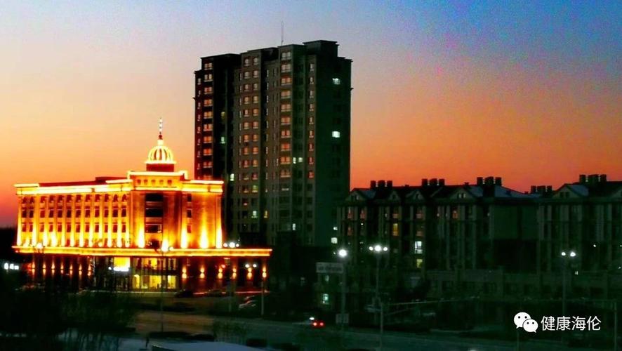 海伦市过年夜景