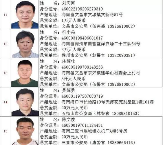 公安部a级通缉令在逃人员落网警方继续通缉这19人最高奖励50万