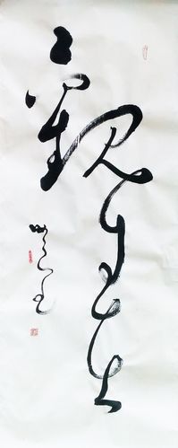 【原创】书法-观自在(狂草) 李汝良 - 李汝良 - 红果园:李汝良的原创