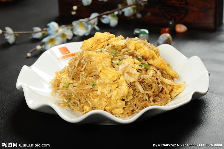 白菜粉丝炒鸡蛋图片