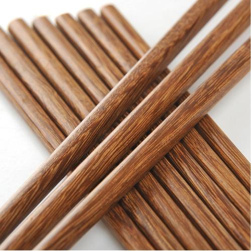 批发天然鸡翅木筷子无漆无蜡无油原生态环保竹木筷子雕刻logo盒装