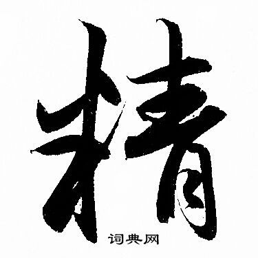 精字行书写法_精行书怎么写好看_精书法图片_词典网
