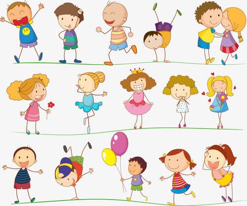 关键词 : 矢量,手绘,简笔画,孩子,高兴,快乐,玩耍,童年