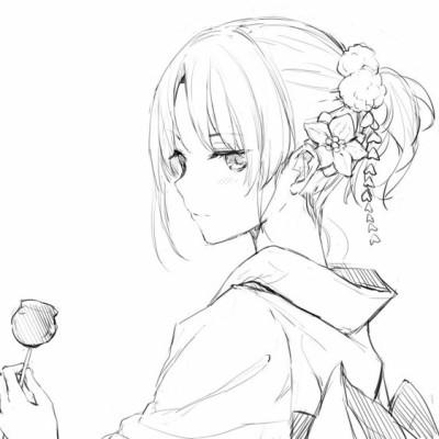 素描漫画人物图片大全女生唯美