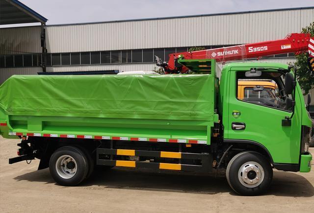 国六东风福瑞卡42米电动篷布渣土车