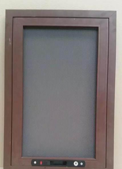 低价转让咖啡色金刚网纱窗防盗纱窗