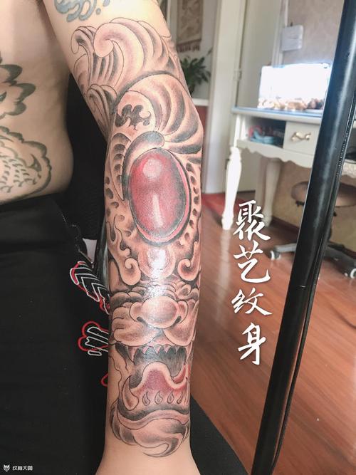 覆盖纹身貔貅