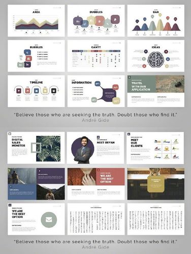 一组精彩的ppt版式设计,转需