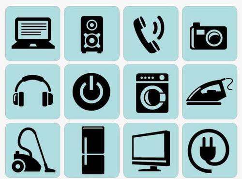 关键词 : 家电,图标,元素,黑白,家电维修