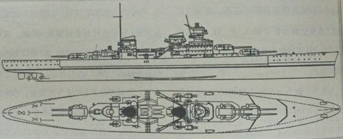 四艘俾斯麦级战列破交舰,两艘齐柏林级载机巡洋舰,六艘o级装甲破交舰