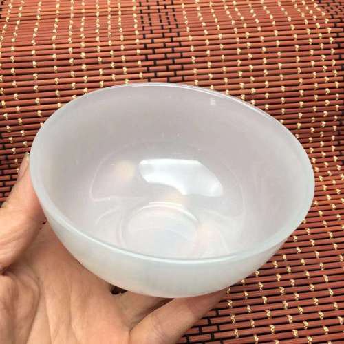 天然正品阿富汗白玉玉碗成人碗马来玉碗玉茶杯餐具