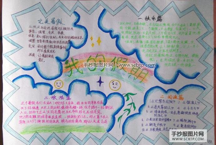 我的安全假期_暑假手抄报_生活手抄报-手抄报图片网