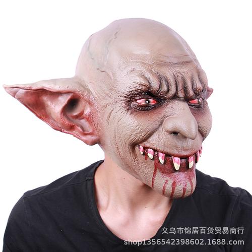 万圣节恐怖丧尸魔鬼乳胶面具鬼屋密室吓人道具生化危机外星人面具
