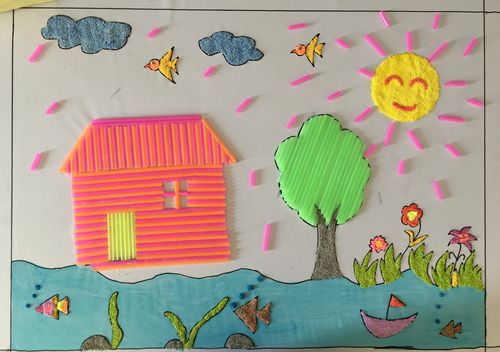 阳江镇中心幼儿园教师手工作品