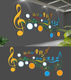 校园音乐室文化墙设计
