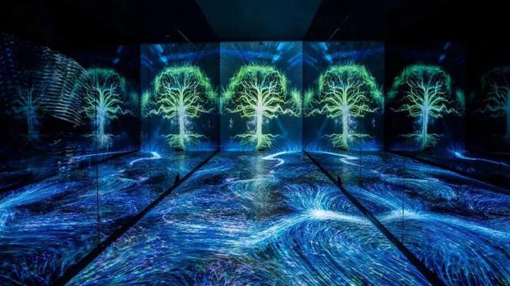 互动投影赋予展会地面新视觉艺术