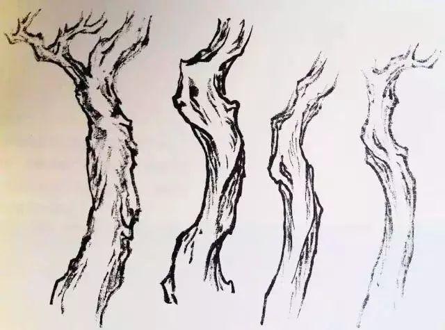 树枝干的画法