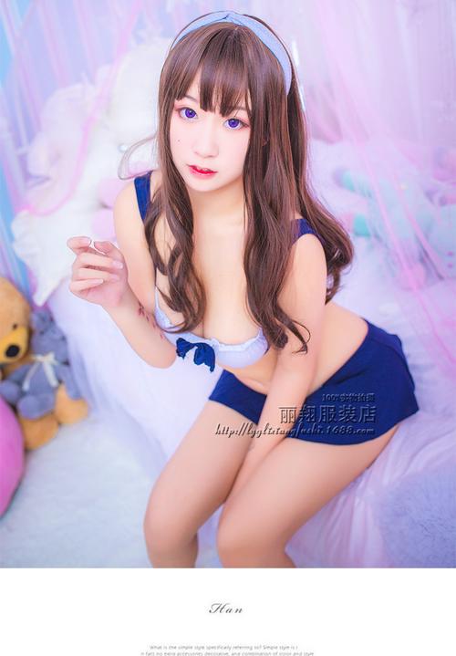 女式情趣内衣蓝色服清纯可爱水手服游戏制服针织修身性感情趣内衣