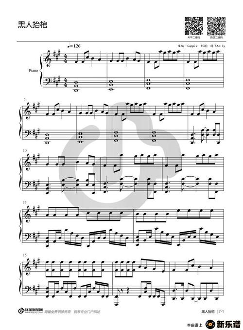 《黑人抬棺》最新曲谱 未知