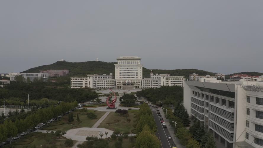 4k-log山东大学威海校区航拍_3840x2160_高清视频素材