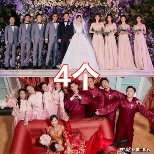 有种差距叫明星伴娘陈妍希6个唐嫣4个唐艺昕3个唐嫣做伴娘她却离婚了