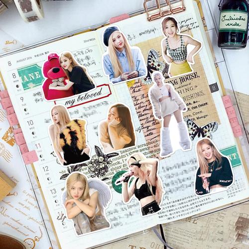 朴彩英贴纸blackpink防水手机周边贴纸rose爱豆笔记明星手帐