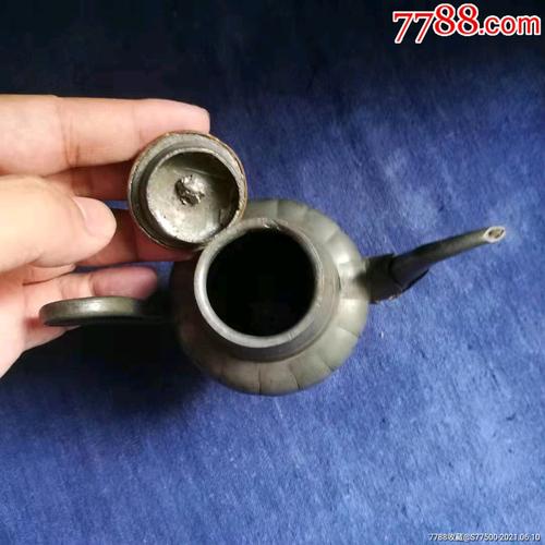 晚清民国锡酒壶