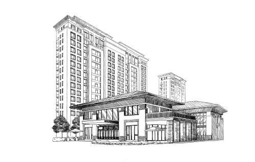 建筑素描图片简单一点的