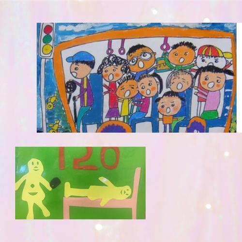 小朋友们还用画画的方式把自己学会的本领告诉其他好