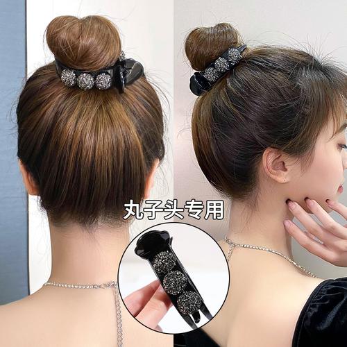 丸子头盘发神器抓夹女夏后脑勺发卡夹子头饰网红2020新款气质发夹