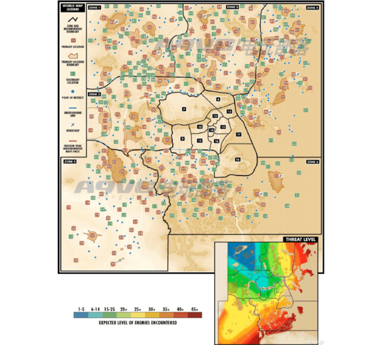 《辐射4》世界地图以及全18个区域详细地图一览