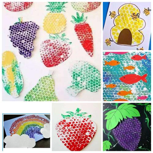 联群幼儿园"停课不停学"居家亲子游戏活动——小班手工《好玩的泡泡纸