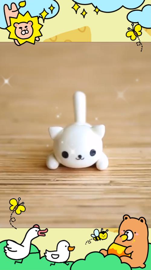 巨巨巨巨简单的小猫咪黏土教程~_粘土_教程_猫咪_手工