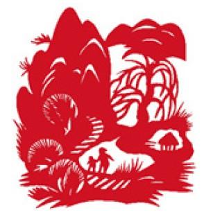 山水的剪纸方法剪纸图案大全2016猴年传统艺术剪纸图片大全ai素材下载