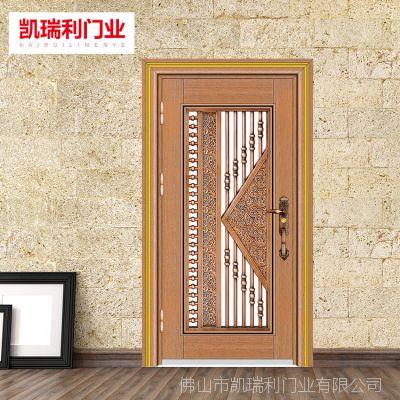 彩色不锈钢玫瑰金木纹子母门 高档庭院防盗门不锈钢别墅大门